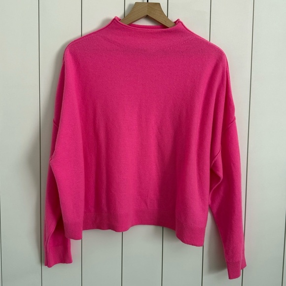 Anthropologie Pilcro The Alani Cashmere Mock Neck Sweater Pink - Picture 1 of 7